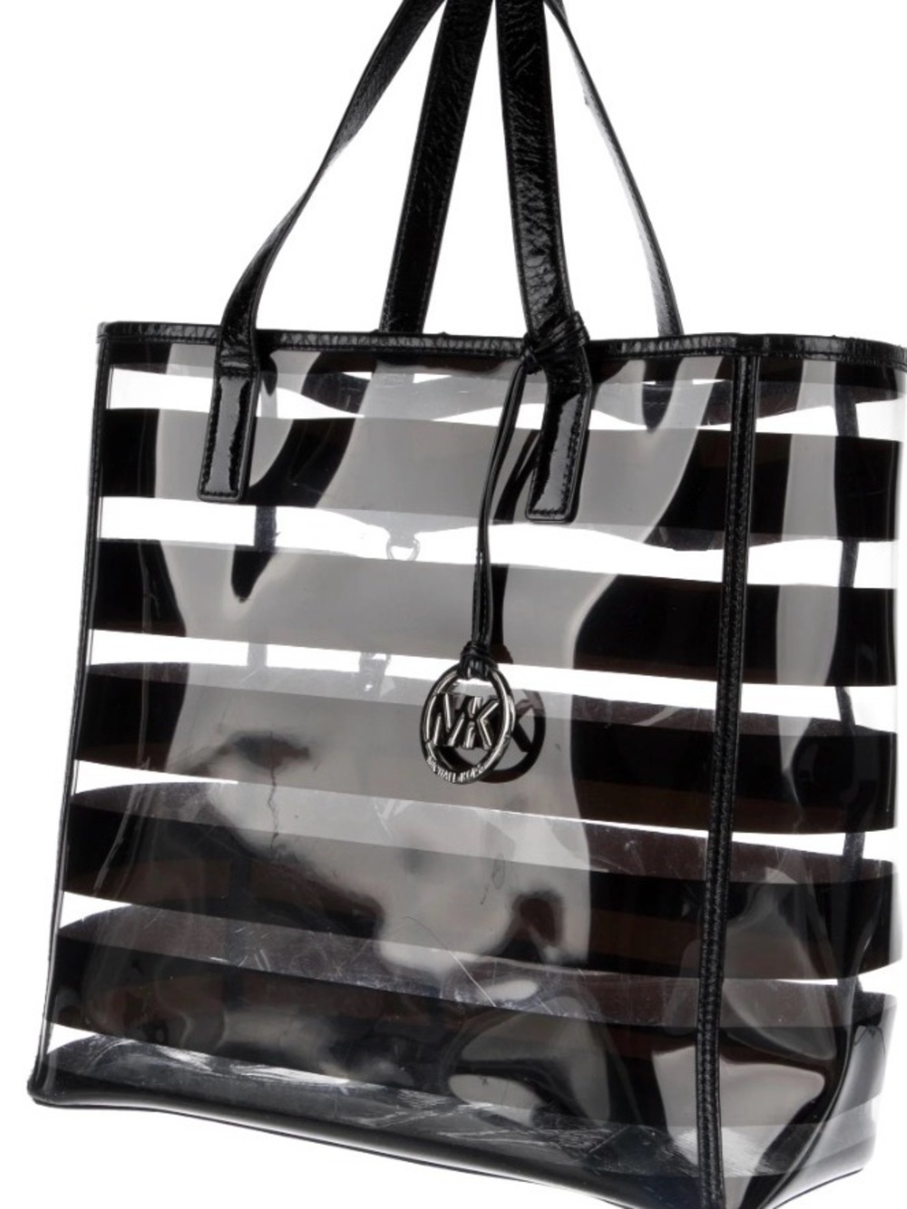Michael Michael Kors Eliza Medium Striped Plastic Tote
